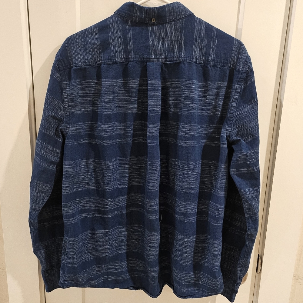 Billy Reid Indigo Gradient Tuscumbia Button Down … - image 8